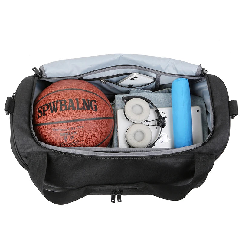 Women'S Large Capacity Gym Bag Waterproof Swimming Yoga Bag Portable Sports Bag Weekend Bag Custom Luggage Bag with Logo Print