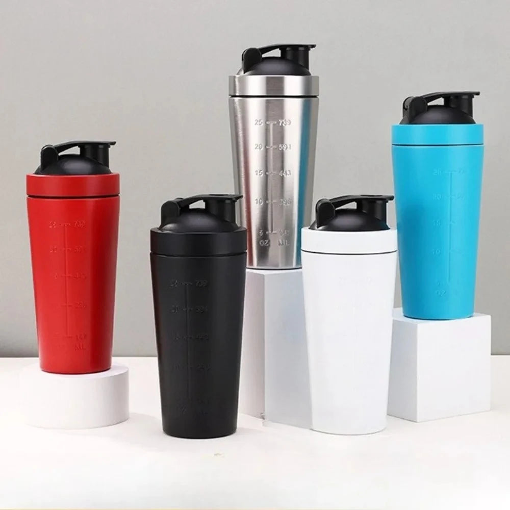 Premium Protein Shaker Cup with Metal Stainless Steel Ball for Protein Shakes and Pre-Workout Drinks 24 Oz / 700 Ml
